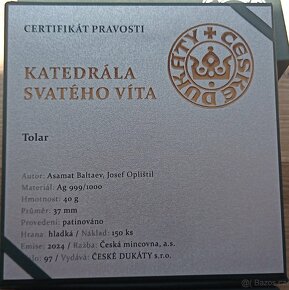 Stříbrná medaile - tolar katedrála sv. Víta - 3