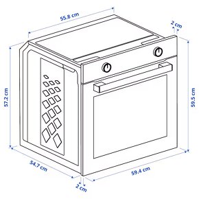 REZERVOVÁNO Vestavná trouba IKEA LAGAN - 3