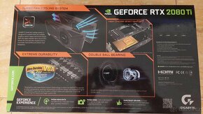 Prodám grafickou kartu Nvidia GYGABYTE RTX 2080TI 11G Turbo - 3