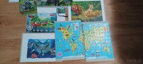 Puzzle Nemo, mapa světa, 3D gorily - 3