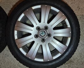 Škoda Superb 2 - Originání 17" alu kola + Zimní pneu - 3