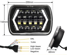 Hlavní led světlomety Jeep YJ, XJ, MJ - více typů - 3