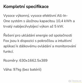 Hybridní měnič Foxess AIO H3-5.0 - 3