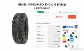 Zimní pneu Nexen Winguard Snow 185/70 R14 88T (7 mm) - 3