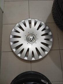 Plechové disky+ poklice Volkswagen R 16 et 50 5×112 - 3