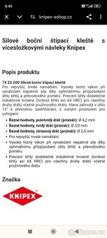 Silové kleště Knipex štípací original - 3