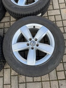 ORIGINÁL Alu Volkswagen Corvara R17, 5x112 - ZIMNÍ PNEU - 3