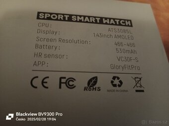 Smart watch GPS 530 mAh v češtině vodotěsné IP68 - 3