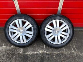 Original ALU kola VW ADELAIDE 16" 7J ET45 + zimní 215/55/R16 - 3