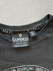 Pánské černé tričko Guinness, vel. S (slim fit) - 3