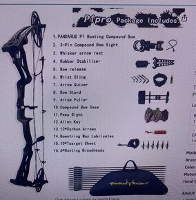 Kladkovy luk s prislusenstvim Pandarus P1Pro - 3
