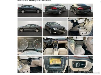 Škoda Superb Lim. 3.6i 260ps  Elegance 4X4 DSG Kůže 3/10 - 3