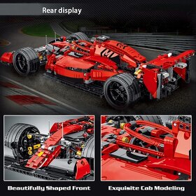 Stavebnice závodní auto F1 RC kompatibilní s LEGO - 3