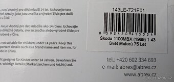 ABREX 1:43 SVĚT MOTORŮ 75 LET LIMITKA 300 KS - 3