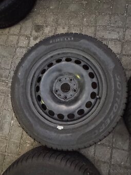 ORIGINÁL disky Škoda/VW R16, 5x112- TOP ZIMNÍ PNEU - 3