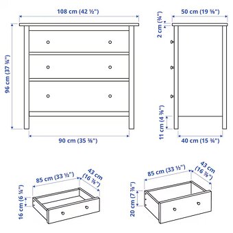 Komoda Hemnes Ikea - 3