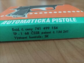 Retro hračka automatická pistole ČSSR - 3