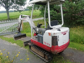 Minibagr Takeuchi TB 014, r.v. 2006, ve velmi dobrém stavu - 3