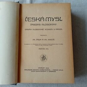 Filosofický časopis ČESKÁ MYSL 1912 - 1913 - 3