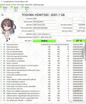 Toshiba S300 6TB 7200 ot/min cache 256MB 3.5" SATA - 3