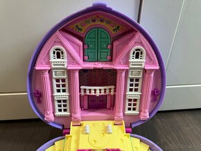 Vintage Polly Pocket 1994 - velké fialové srdce, Svatba - 3