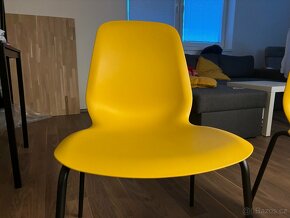 Ikea židle tmavě žlutá (2x) - 3