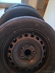 Ocelové disky + letní pneu Dunlop 195/65 R15 - 3