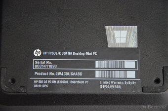 HP Prodesk 600 G6 PC i5/16GB/SSD 256GB/záruka - 3