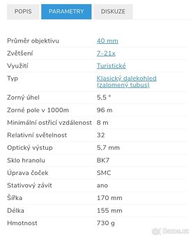 FOMEI 7-21x40 LEADER RZ ZOOM dalekohled - 3