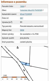 Pozemek Valašské Meziříčí Vichury - KÚ Křivé - 3