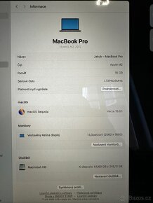 CTO Macbook Pro 13" 2022, M2, 16GB RAM, 256GB - 3