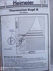 HEIMEIER termostatická hlavice K s odděleným čidlem 1,25m, n - 3