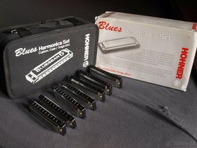 NOVÁ sada foukacích harmonika HOHNER BLUESband - 3