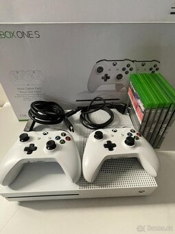 XBOX ONE S 1TB + 2x OVLADAČ + 6 HER - 3