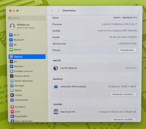 MacBook Pro 13” 2019/16GB RAM/i7/512GB SSD/ Záruka - 3