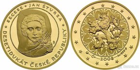 Sada dukátů České Republiky 2008 Stavení slohy - PROOF za ce - 3