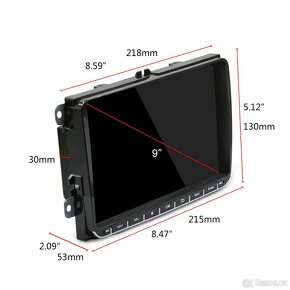 Podofo 9'' 2 Din Android Car Radio vw škoda - 3