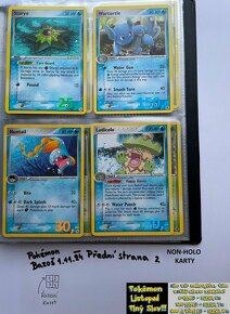 Kusové karty TCG Pokémon STARÉ 15-20LET (ORIGINÁL) - 3