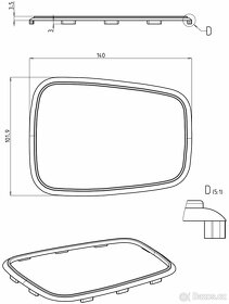 Lem zpětného zrcátka Škoda 110R - 3