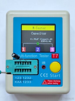 Univerzální tester součástek LCR-T7  Nové zboží.  Zásilkovna - 3