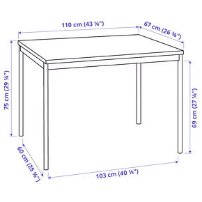 Jídelní stůl + 4 židle IKEA SANDSBERG - 3