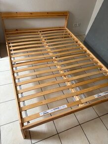 Prodám manželskou postel + Matrací 140cm x 200cm - 3