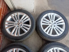 Alu 19" 5x112, orig. škoda Sirius, zimní 85% , TOP, Kodiaq - 3