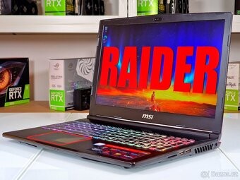 Herní notebook MSI RAIDER | i7-8750H | GTX 1060 | ZÁRUKA - 3