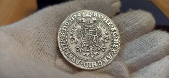 Stříbrný 2 tolar 1574 Maxmilián II. - 3