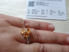 Ag prsten s mandarinským granátem - 3