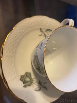 Porcelánové hrnky s podšálky TK Thun Czechoslovakia - 3