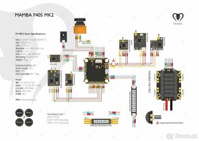 Řídící jednotka a regulátor Diatone Mamba F405 MK2 - 3