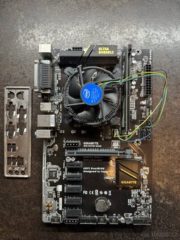 Základní desky na mining nebo kancl PC + CPU + RAM + chladič - 3