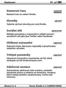 Čtečka knih Amazon Kindle 5, v češtině, BEZ REKLAM - 3